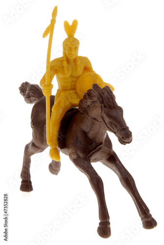 Toy Indian on horse