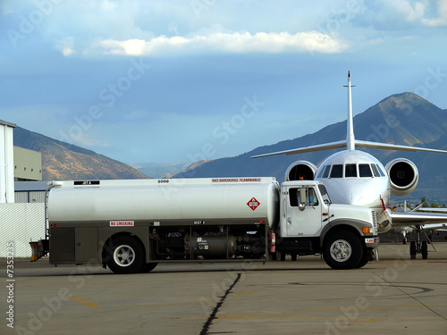 Jet fuel truck