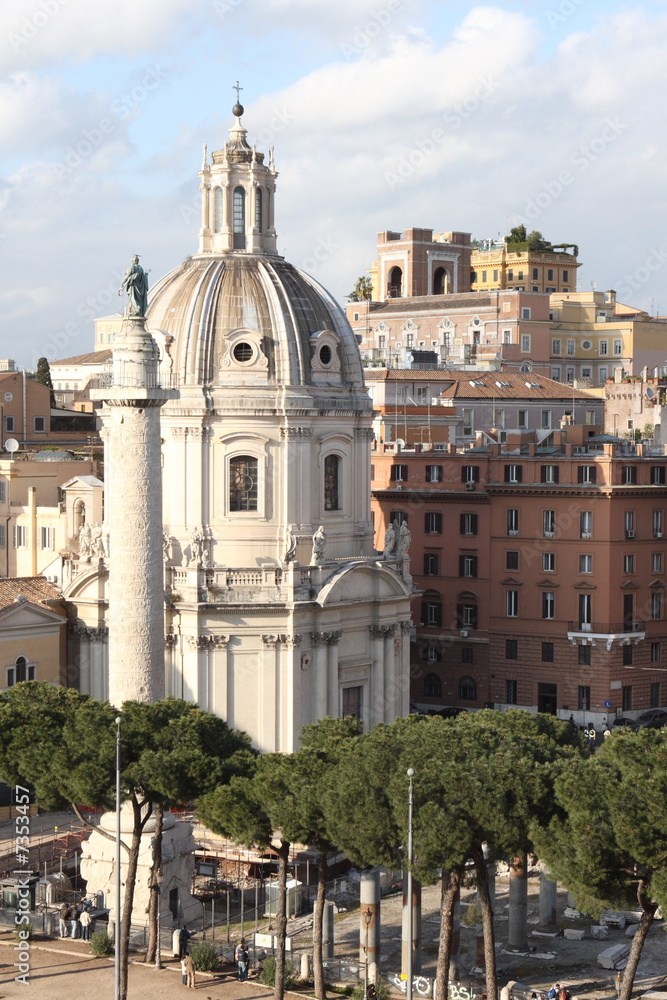 view of the historic center of Rome