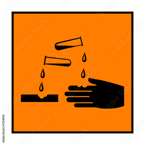 symbol ätzend
