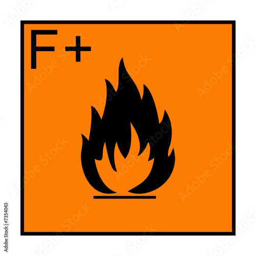 symbol hoch entzündlich