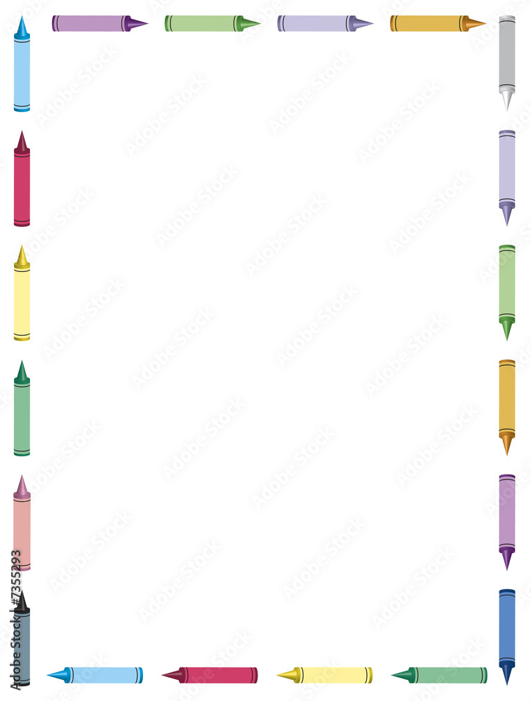 Crayon Border 1 Crayon Border 1