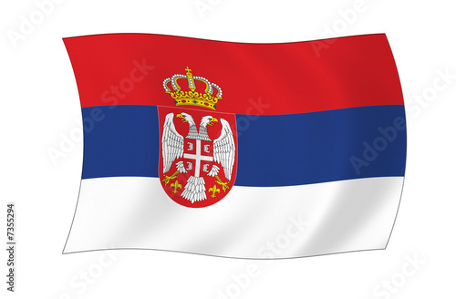 Serbien Flagge
