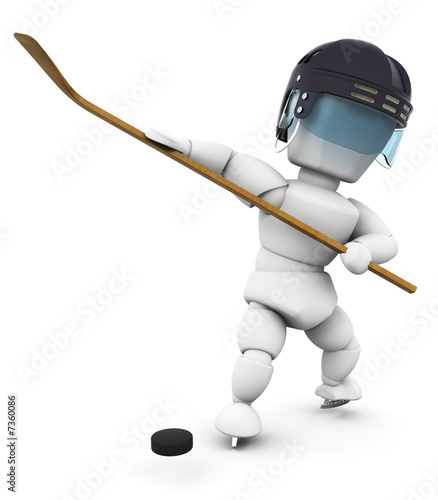 Canvas Print Ice hockey player