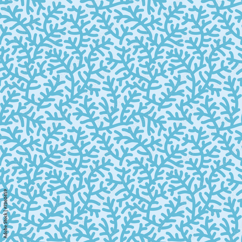 Coral reef seamless repeat pattern (background, wallpaper)