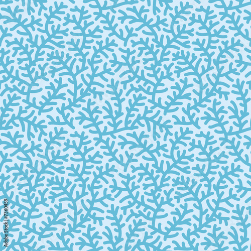 Coral reef seamless repeat pattern (background, wallpaper)