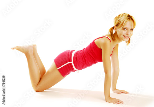 Exercising girl