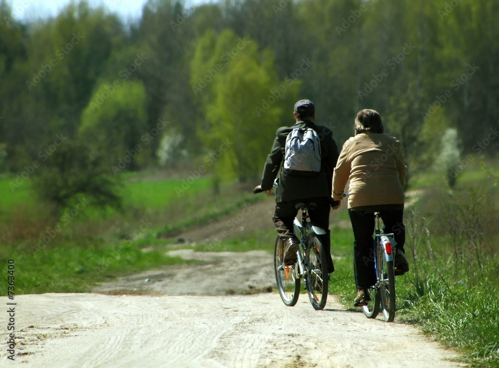 Fototapeta premium Cycling home
