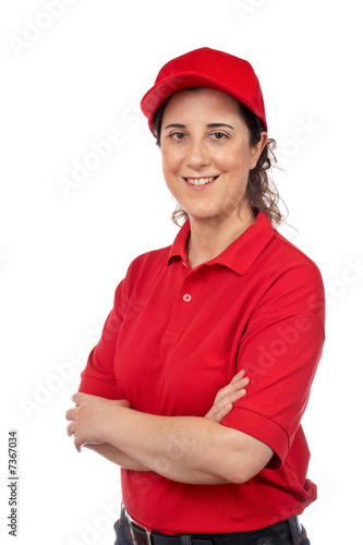 Wallpaper Mural Pizza delivery woman Torontodigital.ca