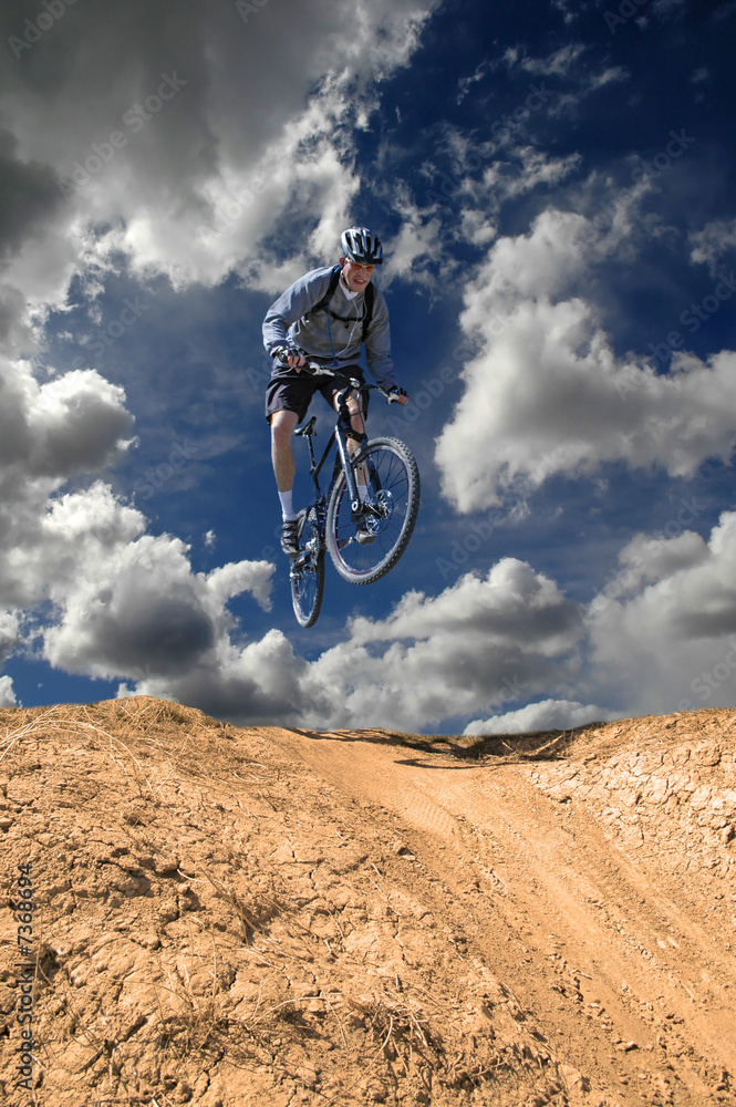 Fototapeta premium Mountain Biking