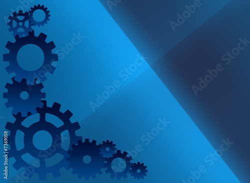 Blue cog background