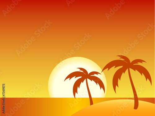 Tropical sunset