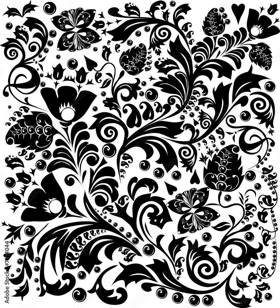 complicated black decoration complicated black decoration