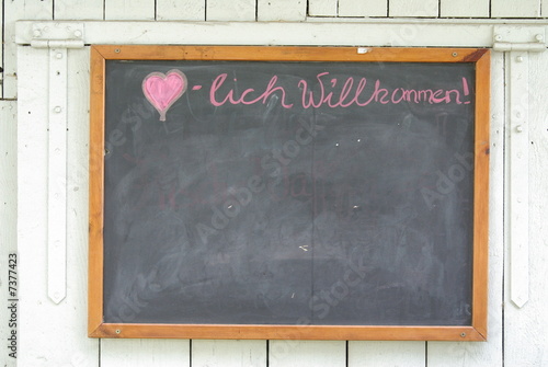 Willkommen Tafel
