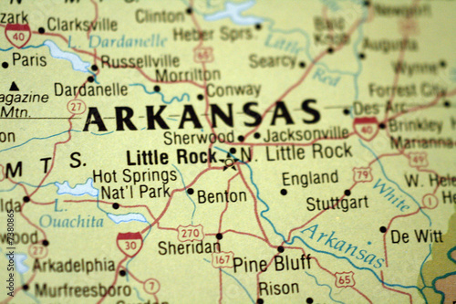 Map of Little Rock Arkansas photo