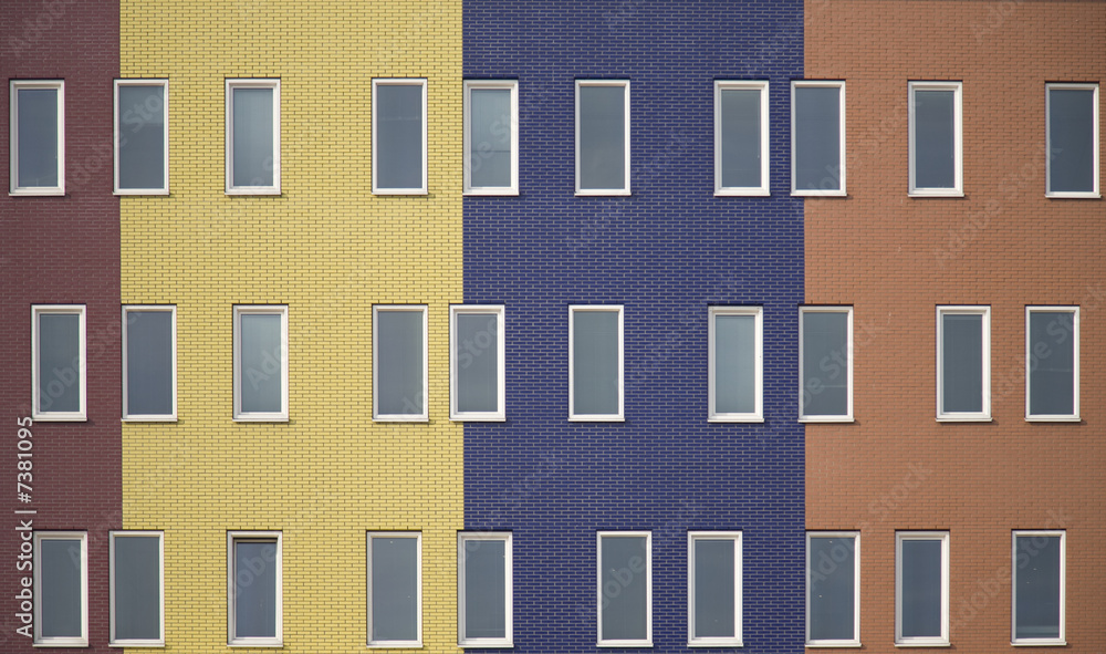 Naklejka premium Multi colored apartments 3