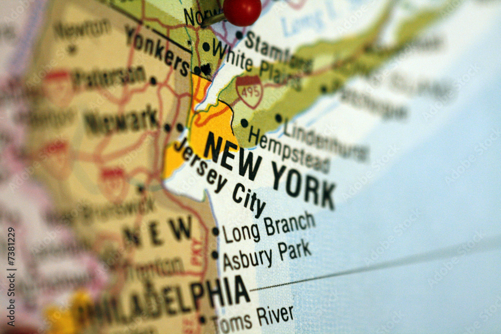 Fototapeta premium Map of New York City