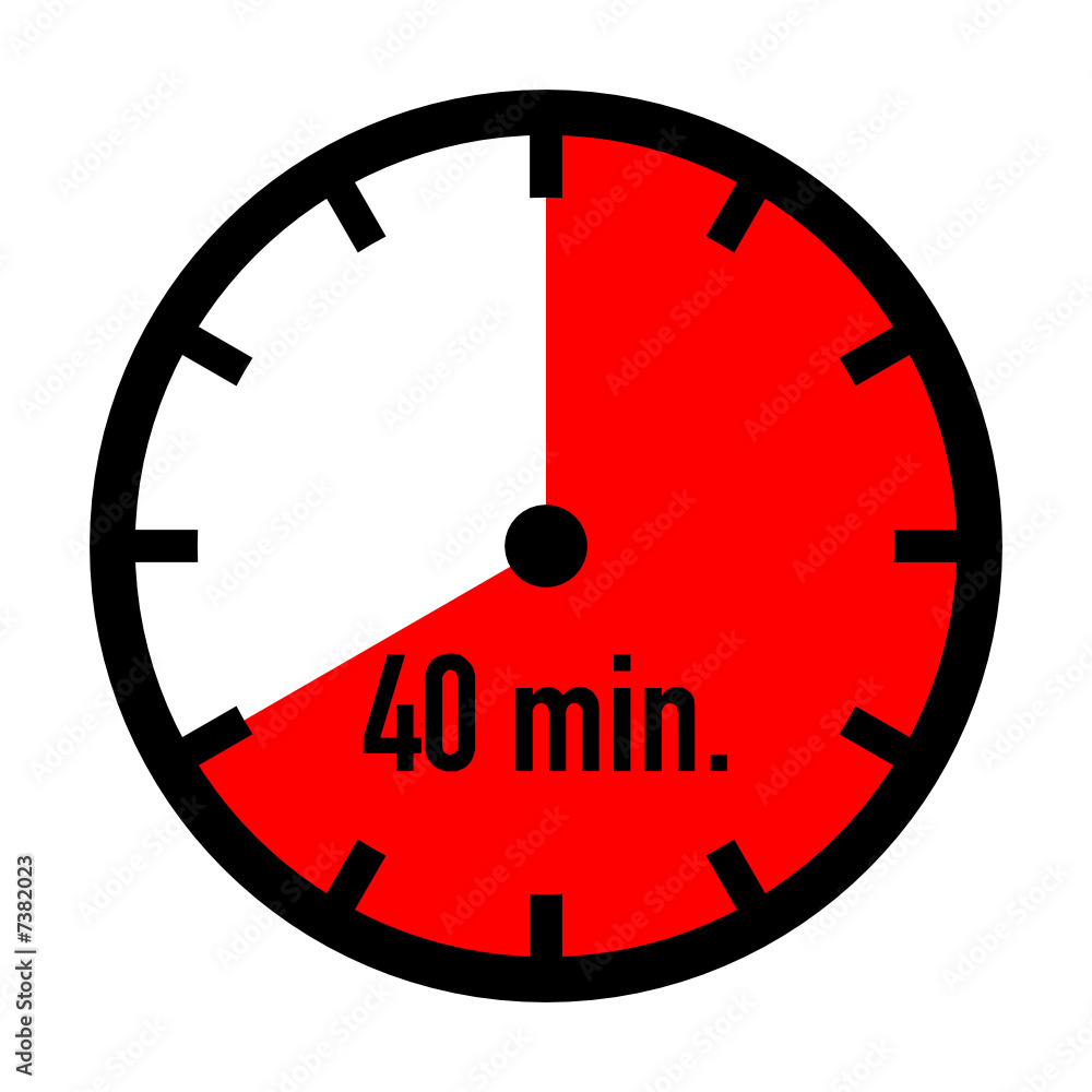 40 min. Stock-Vektorgrafik | Adobe Stock