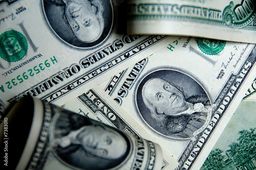 US Dollars background - money concept