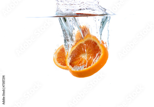 Splashing orange