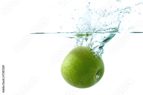 Splashing apple