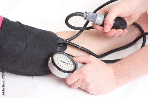 Obraz na płótnie measurement of a blood pressure w salonie
