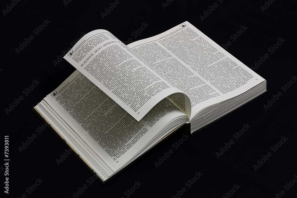 Fototapeta premium Book on black