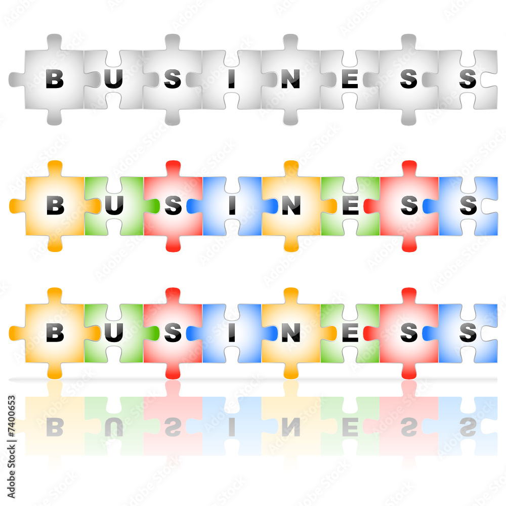Puzzle BUSINESS avec et sans reflet Puzzle BUSINESS avec et sans reflet