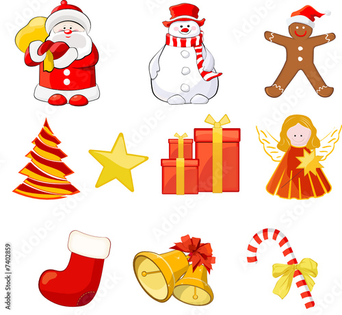 Christmas icon set