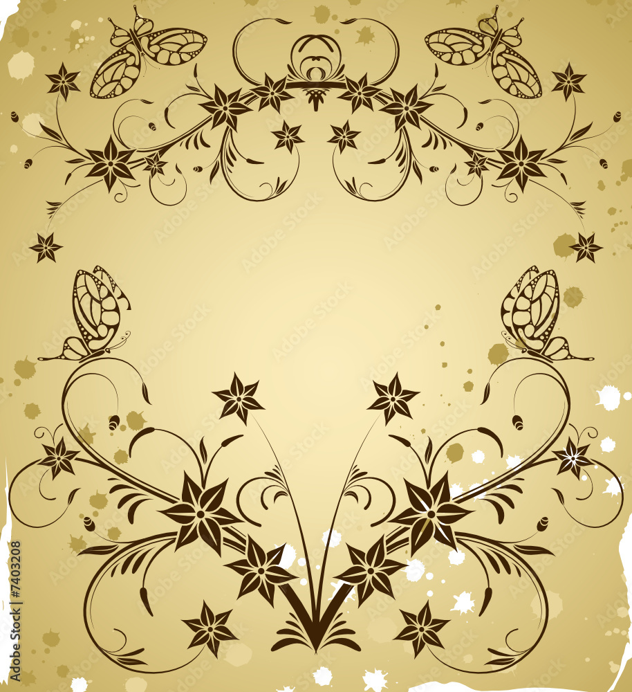 Blume hintergrund, fleur fond, flower background, vector