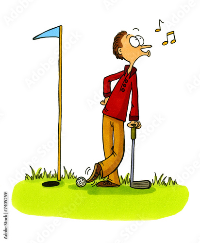 Golfer schummelt - Golf Comics Serie Bild 5