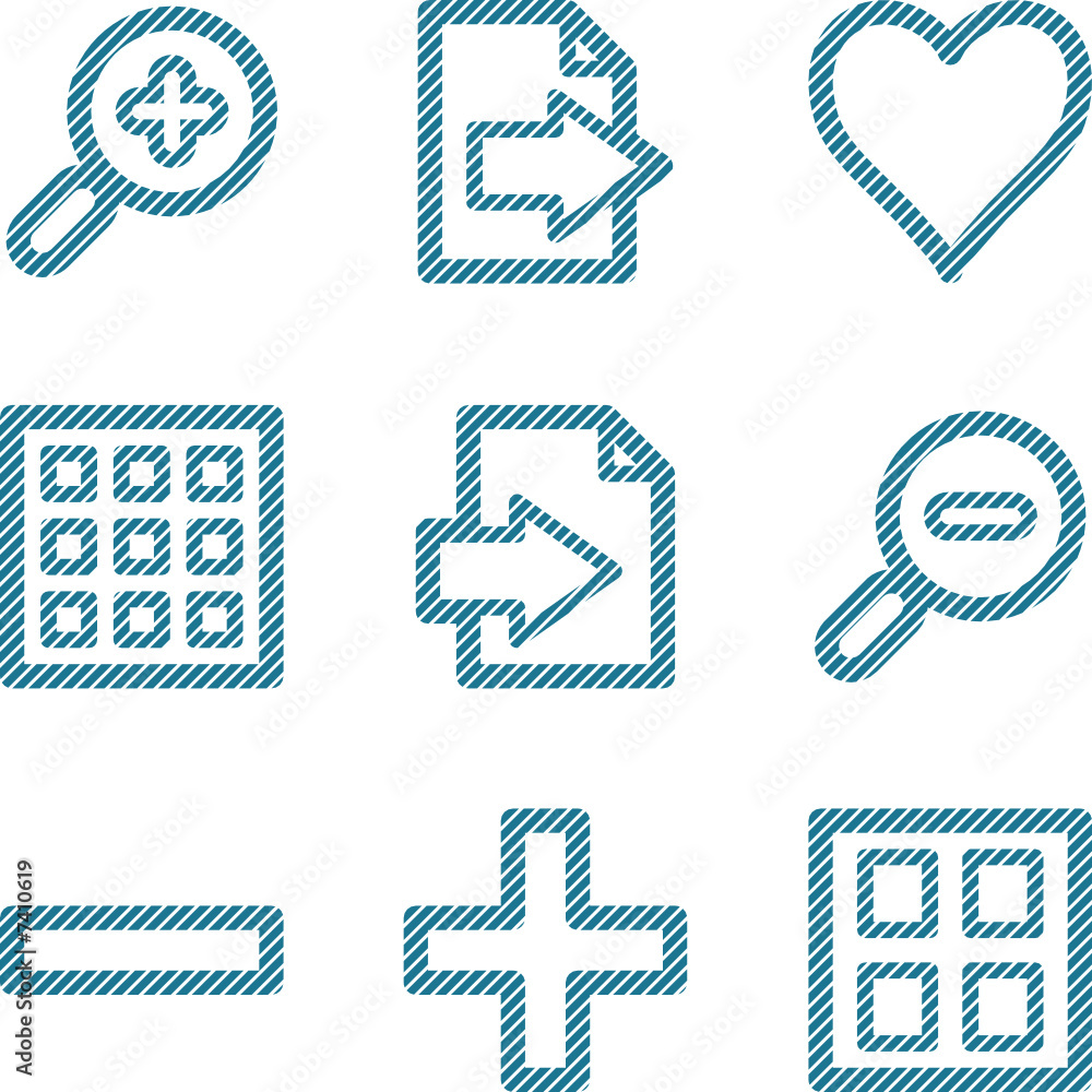 Blue line image viewer contour icons V2 Blue line image viewer contour icons V2