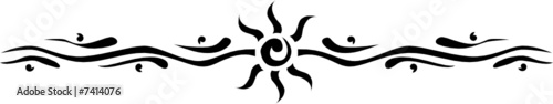 Tribal Border Tattoo