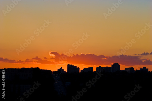 evening city sunset © AGphotographer
