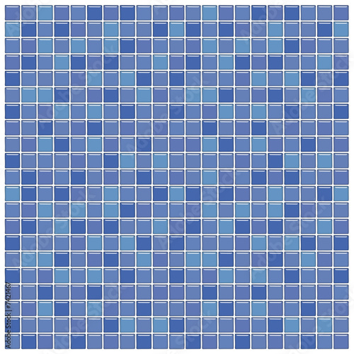 Blue and purple glass tiles