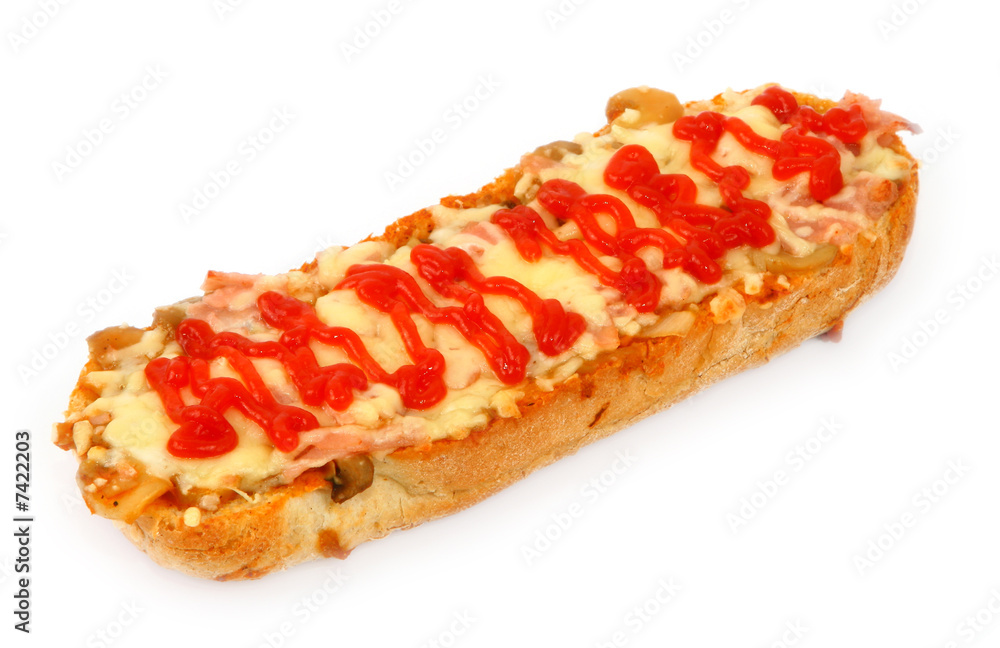 hot ham and cheese baguette hot ham and cheese baguette