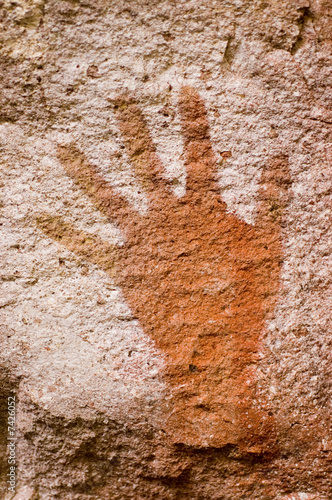 Fotografie Ancient cave painting in Patagonia, Argentina