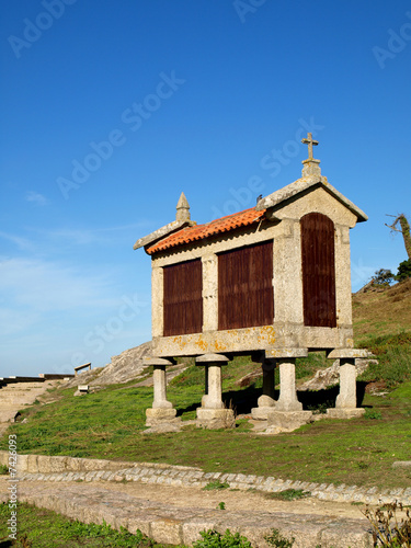 Típico Hórreo gallego en Baiona photo