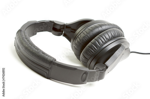 Pair of Black Headphones