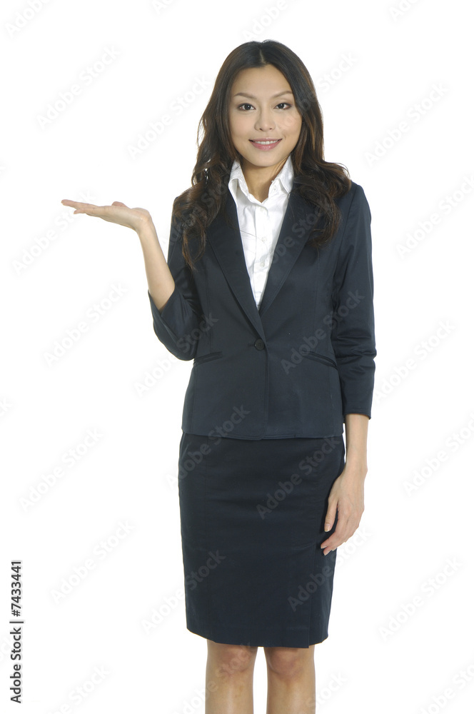 business girl presentation posing business girl presentation posing