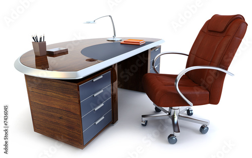 Fototapeta Naklejka Na Ścianę i Meble -  director's office 3d rendering