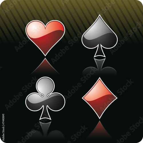 gambling illustration with casino elements
