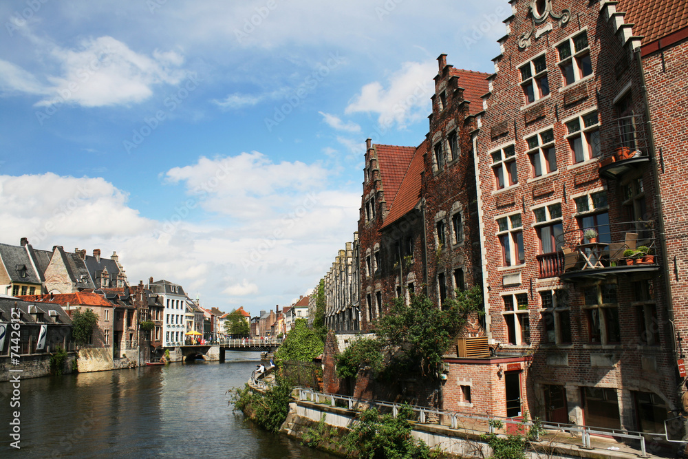 View over river in Ghent
