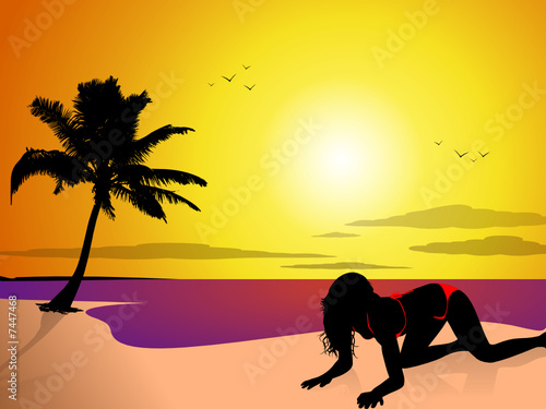 Girl at beach