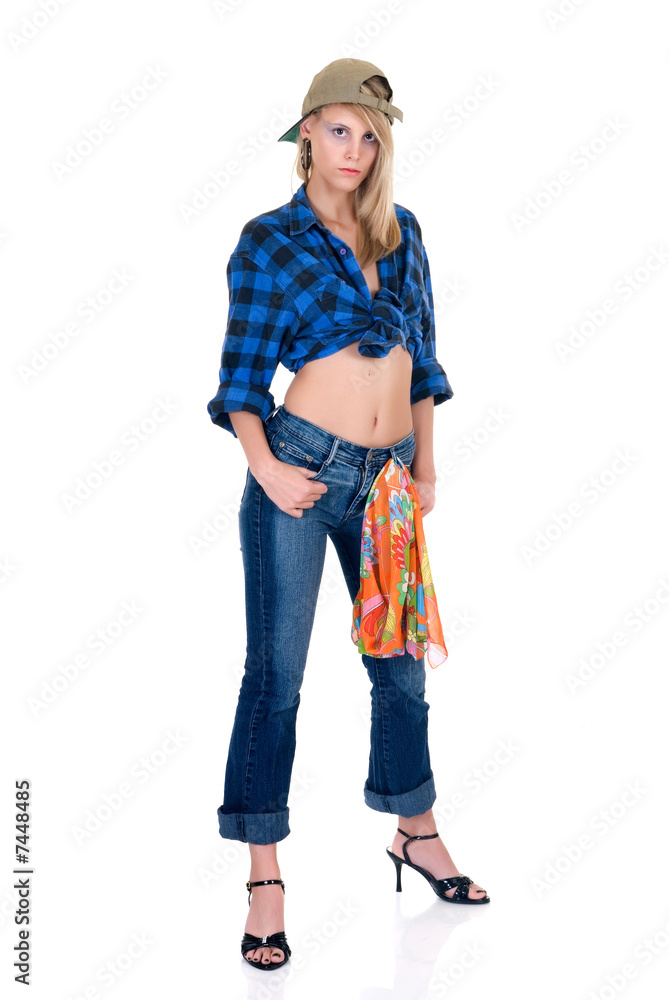 Attractive femme fatale