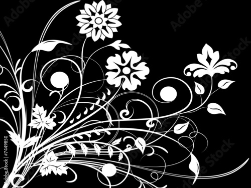 ornament in black and white