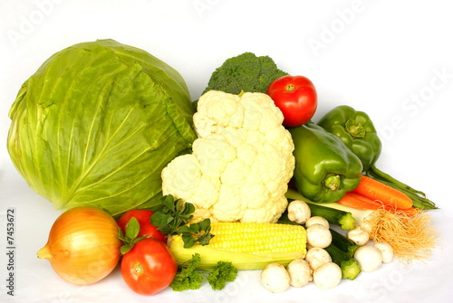 Ingredients for vegetable soup