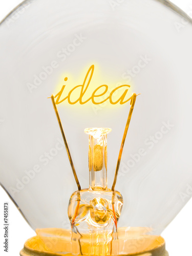 Word Idea in lamp