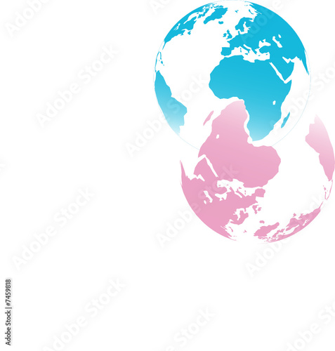 planète terre male et femelle en accouplement