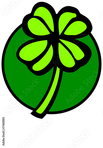 four leaves lucky shamrock or clover